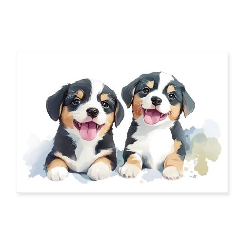 Puppy Pals - Poster 12x8