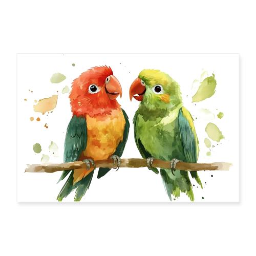 Parrot Companions - Poster 12x8