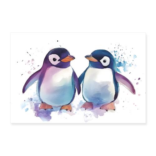 Snowy Companions - Poster 12x8