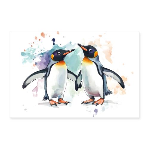 Penguins: Royal Stance - Poster 12x8