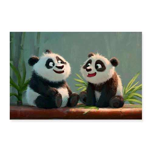 Panda Playtime - Poster 12x8