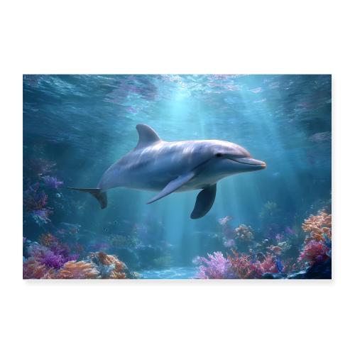 Dolphin: Journey Beneath the Waves - Poster 12x8