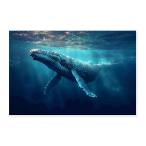 Whale: Azure Titan - Poster 12x8