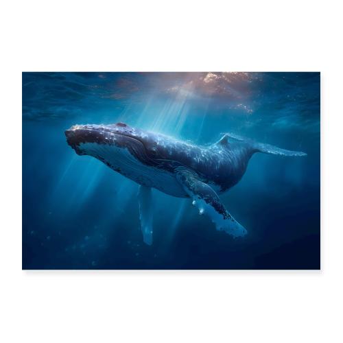 Whale: Ocean Majesty - Poster 12x8