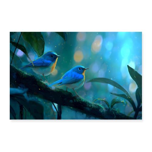 Blue Harmony - Poster 12x8