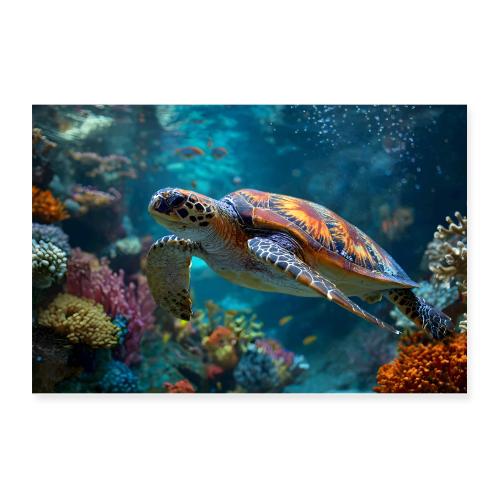 The Coral Explorer - Poster 12x8