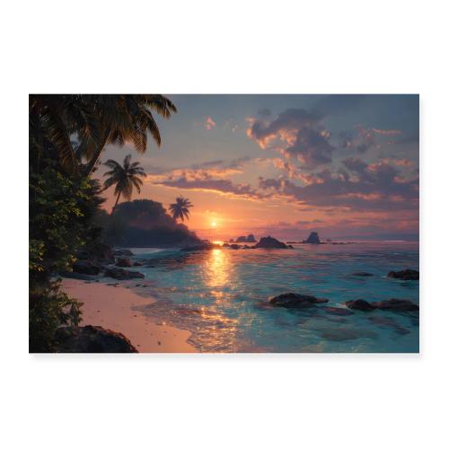 Evening Calm by the Bay - Poster 12x8