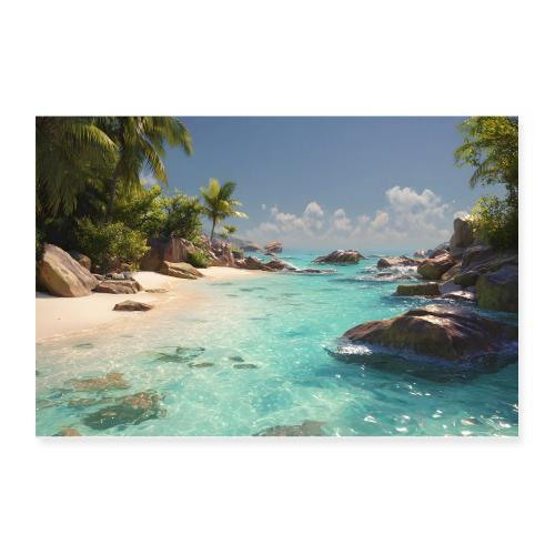 Tropical Seascape: Crystal Horizon - Poster 12x8
