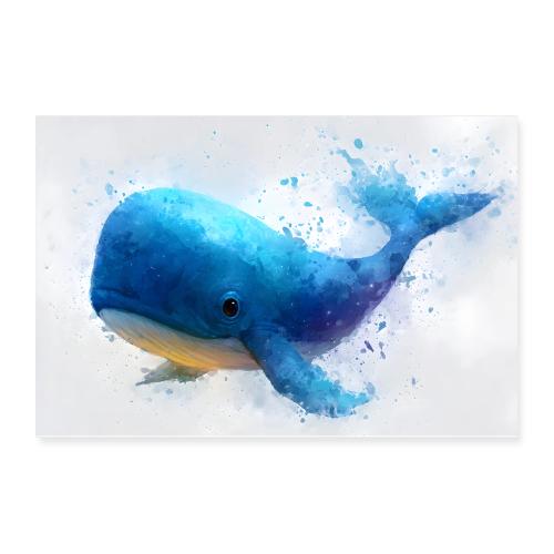 Blue Whale: Ocean Smile - Poster 12x8