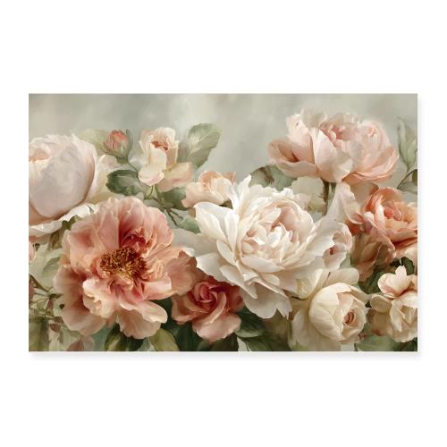 Watercolor: Garden Whispers - Poster 12x8