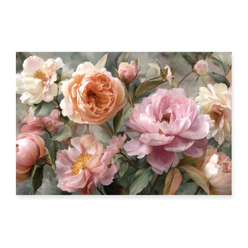 Watercolor: Blooming Serenity - Poster 12x8