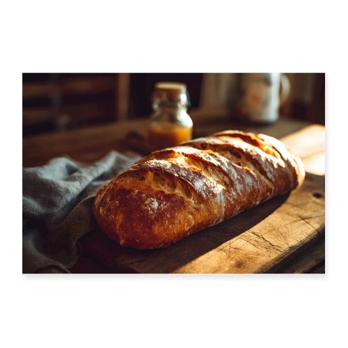 Sunlit Artisan Loaf - Poster 12x8