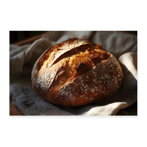 Sunlit Rustic Loaf - Poster 12x8