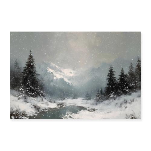Alpine Winter Dream - Poster 12x8