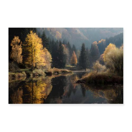 Autumn Mirror Waters - Poster 12x8