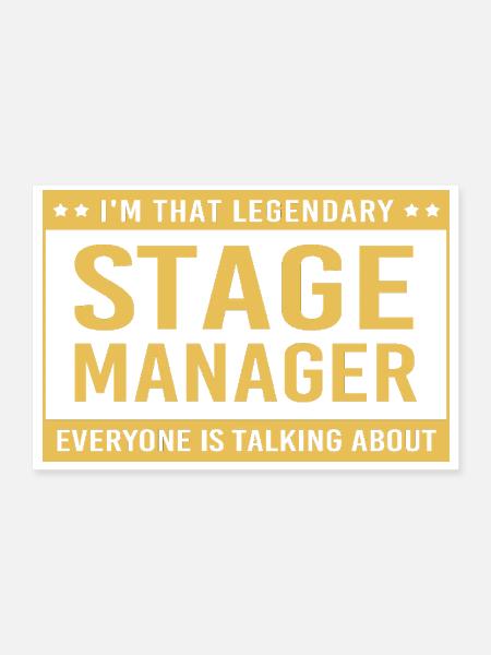 Stage Manager Musical Director - Poster 12x8 - white - Front