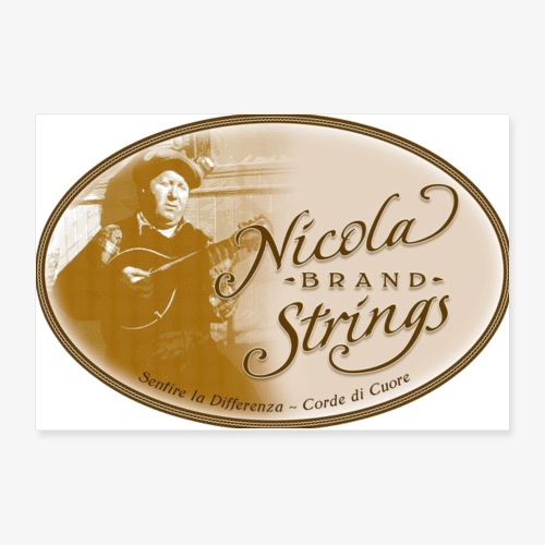 Nicola Brand Strings Logo - Poster 12x8