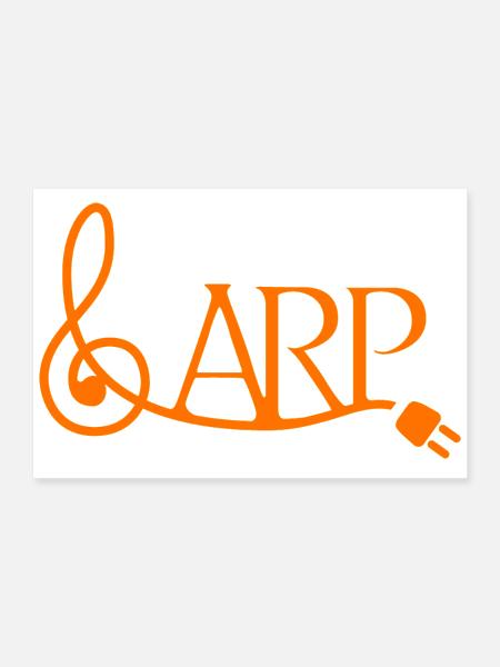 Musical Note and Guitar Cable Illustration - Poster 12x8 - white - Front