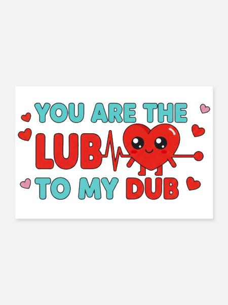 Cardiac Nurse Valentine Design  - Poster 12x8 - white - Front