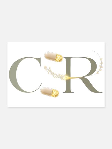 Elegant CR Pharmacy design - Poster 12x8 - white - Front