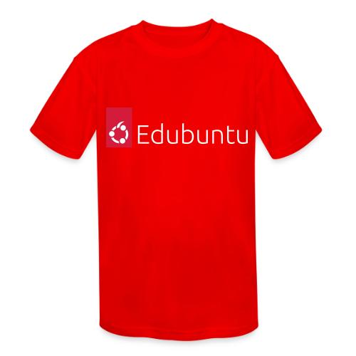 Edubuntu Logo 2023 - White - Kids' Moisture Wicking Performance T-Shirt