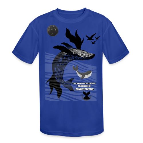 The Wonders Of The Sea - Kids' Moisture Wicking Performance T-Shirt
