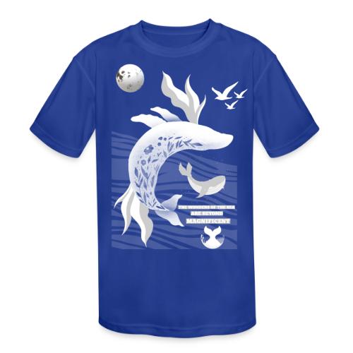 The Wonders Of The Sea - Kids' Moisture Wicking Performance T-Shirt