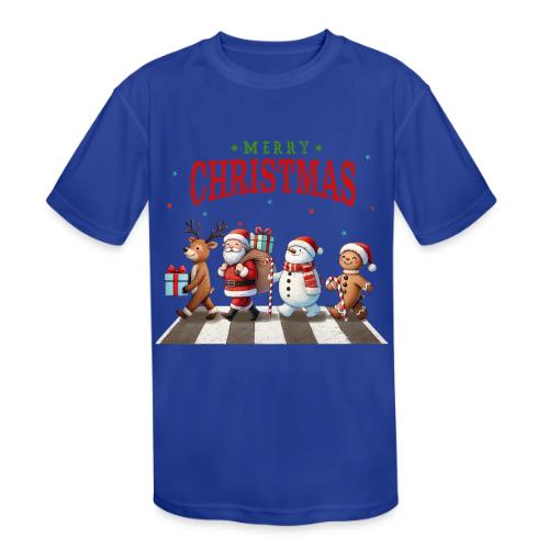 Christmas Collection - Piano Crossing #2 - Kids' Moisture Wicking Performance T-Shirt