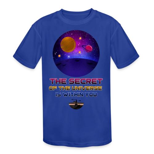 The Secret Of The Universe - Kids' Moisture Wicking Performance T-Shirt