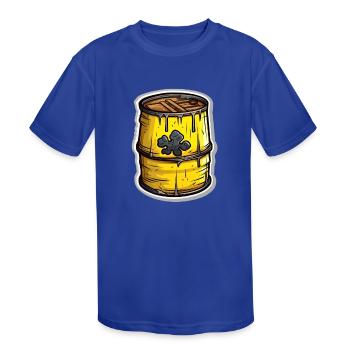 Nuclear Waste - Kids' Moisture Wicking Performance T-Shirt - royal blue - Front