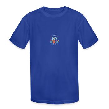 Joy - Kids' Moisture Wicking Performance T-Shirt - royal blue - Front