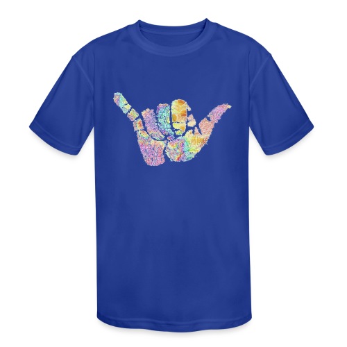 rainbow_hangloose creative awesome art style - Kids' Moisture Wicking Performance T-Shirt
