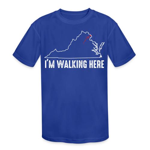 I'm Walking Here (in Arlington, VA) - Kids' Moisture Wicking Performance T-Shirt