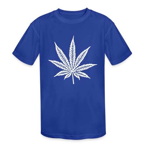 Cannabis Leaf - Kids' Moisture Wicking Performance T-Shirt