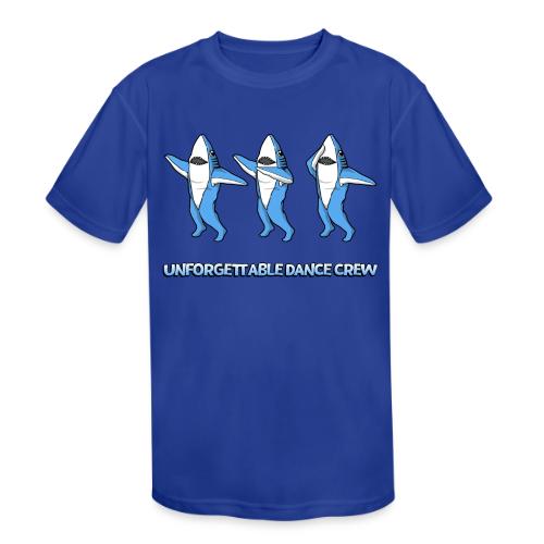Dancing Sharks - Unforgettable Dance Party - Kids' Moisture Wicking Performance T-Shirt