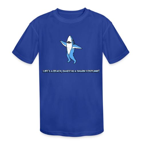 Dancing Shark - Kids' Moisture Wicking Performance T-Shirt