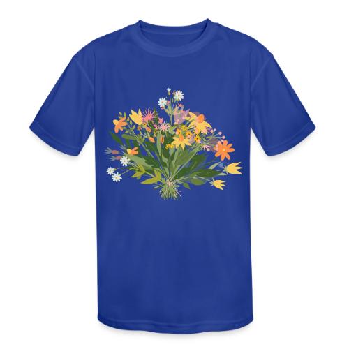 Gather Your Courage Like Wild Flowers - Kids' Moisture Wicking Performance T-Shirt