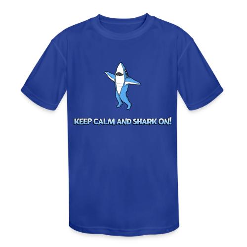 Dancing Shark - Kids' Moisture Wicking Performance T-Shirt