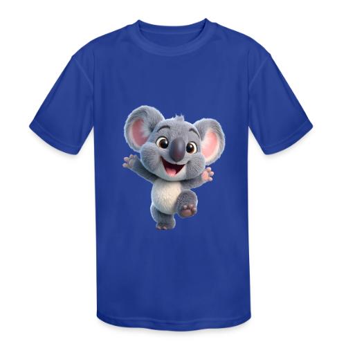 Joyful 3D Baby Koala with Arms Up - Kids' Moisture Wicking Performance T-Shirt