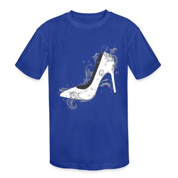 Fashion High Heels Shoes Fashion - Kids' Moisture Wicking Performance T-Shirt - royal blue - Front