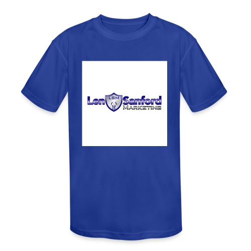 LenSanford Marketing Logo (white) - Kids' Moisture Wicking Performance T-Shirt