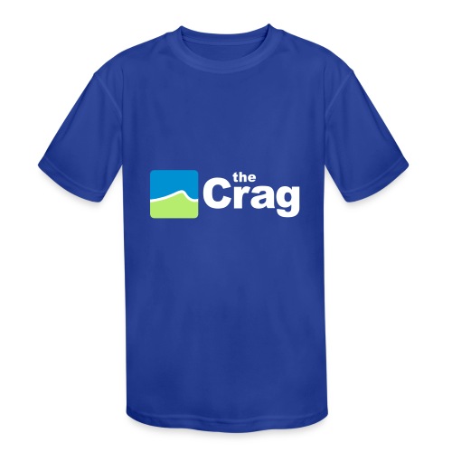 theCrag logo white - Kids' Moisture Wicking Performance T-Shirt