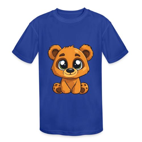 Smiling Sitting Baby Bear - Kids' Moisture Wicking Performance T-Shirt