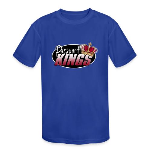 Passport Kings logo for dark shirts - Kids' Moisture Wicking Performance T-Shirt