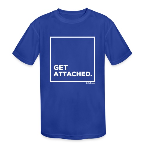 Get Attached | White - Kids' Moisture Wicking Performance T-Shirt