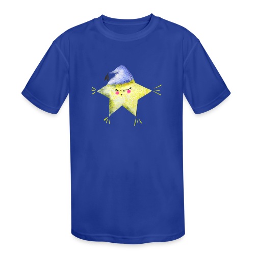 Sleepy Star with Hat - Kids' Moisture Wicking Performance T-Shirt