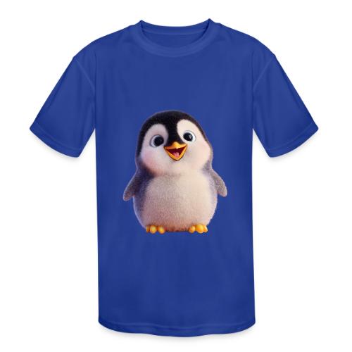 Joyful Baby Penguin - Kids' Moisture Wicking Performance T-Shirt