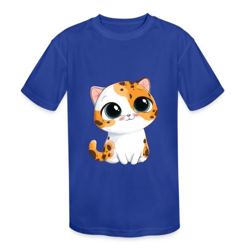 Kitten: Purrfectly Adorable - Kids' Moisture Wicking Performance T-Shirt