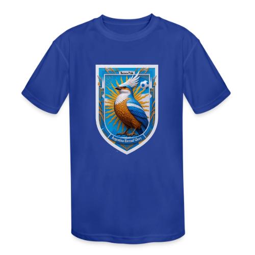 Argentina Hornero Pride T Shirt, Football Gift - Kids' Moisture Wicking Performance T-Shirt