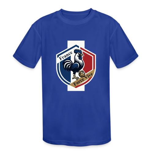 France Rooster T-Shirt, Bleu-Blanc-Rouge gift - Kids' Moisture Wicking Performance T-Shirt